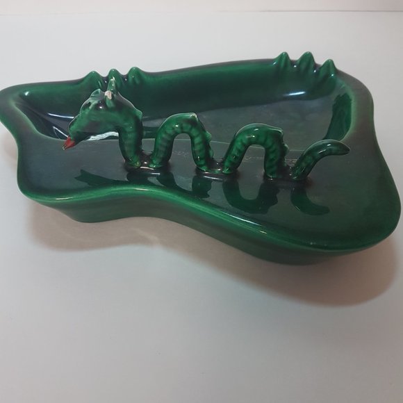 Vintage 1970s Ceramic Ashtray Ogopogo Ogo Pogo British Columbia BC Kelowna - Picture 7 of 10